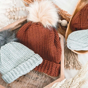 Crochet Knit Purl Hat