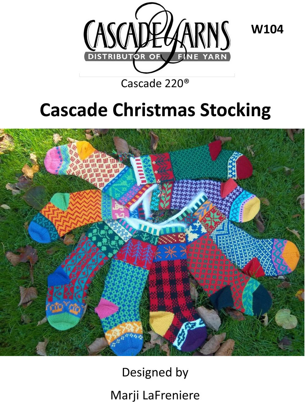 Cascade Yarns W Cascade Christmas Stocking Knitting Pattern