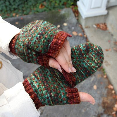 Valley Yarns Rail Trail Mitts Knitting Pattern