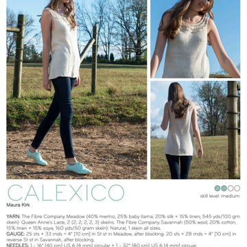 Calexico Knitting Pattern