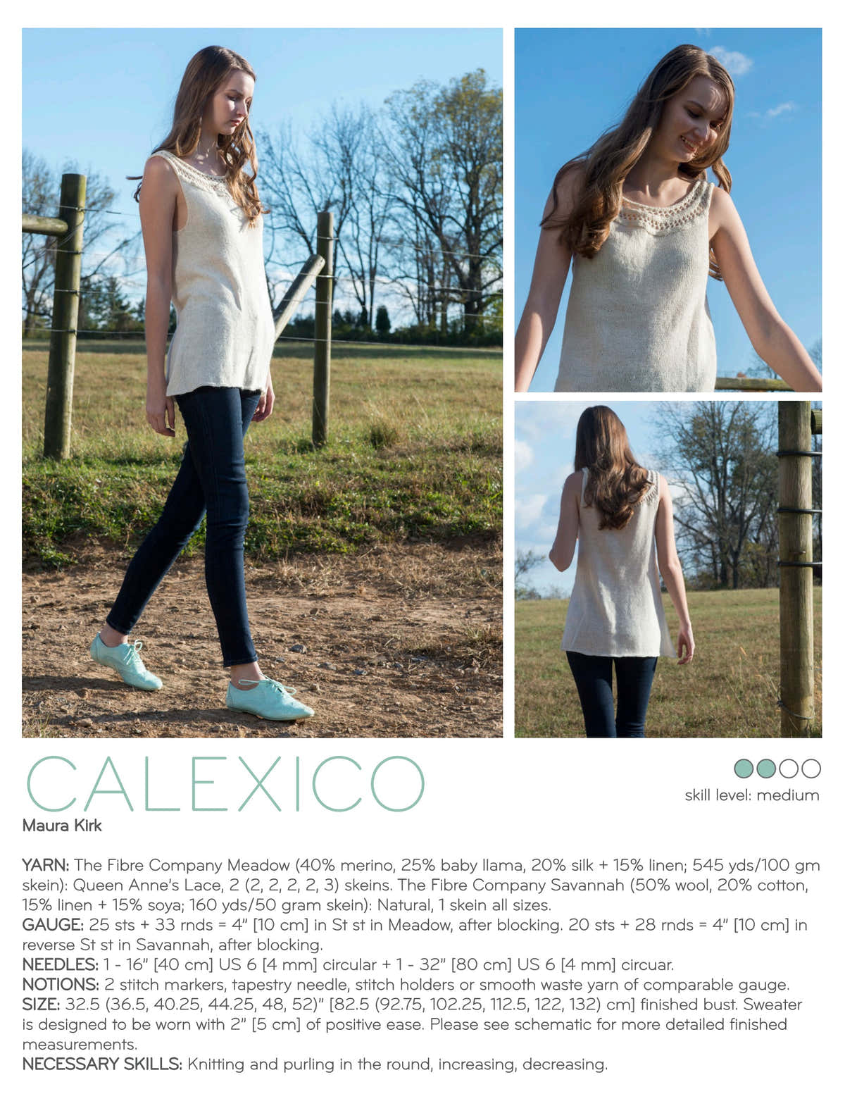 Calexico Knitting Pattern