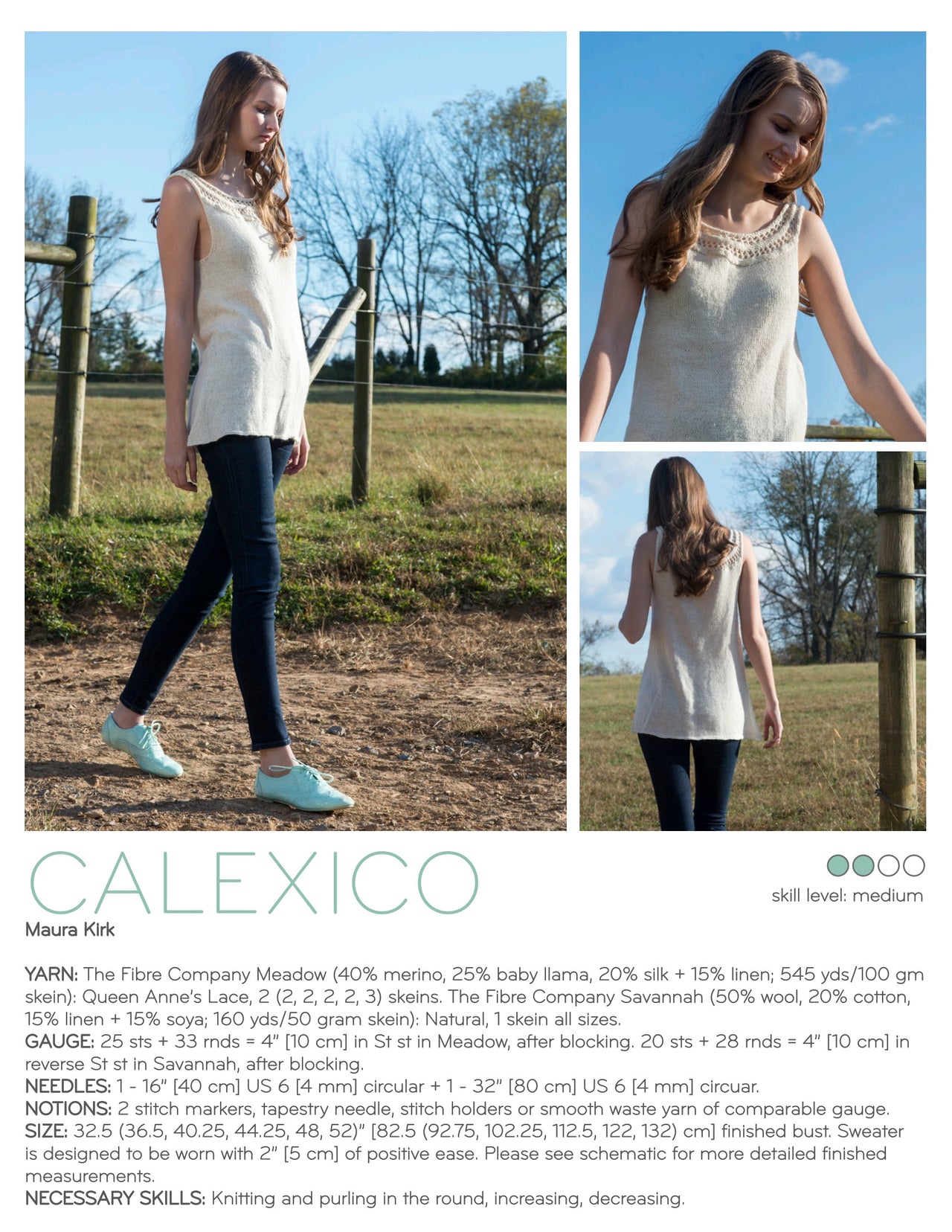 Calexico Knitting Pattern