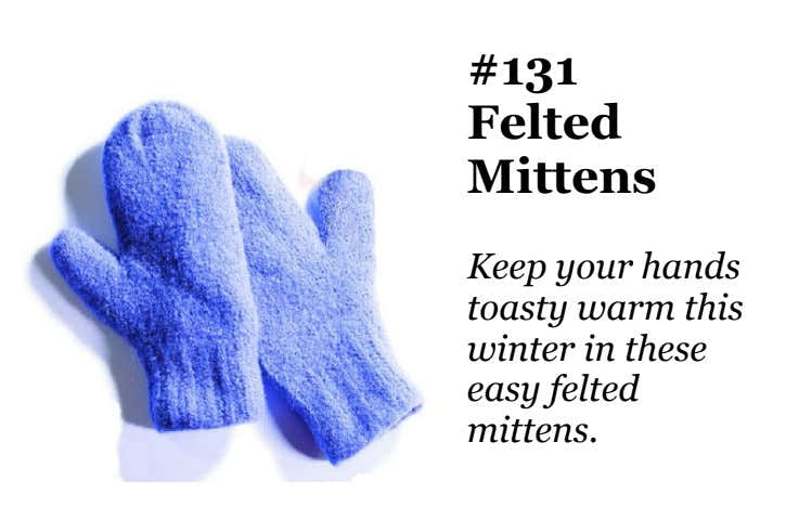 Valley Yarns Felted Mittens Knitting Pattern