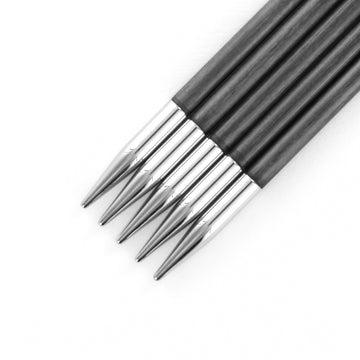 KnitPro Karbonz Double Point Needles 8" (Socks Set of 6 Sizes)