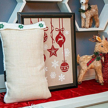 Ho Ho Ho Crochet Pillow Cover