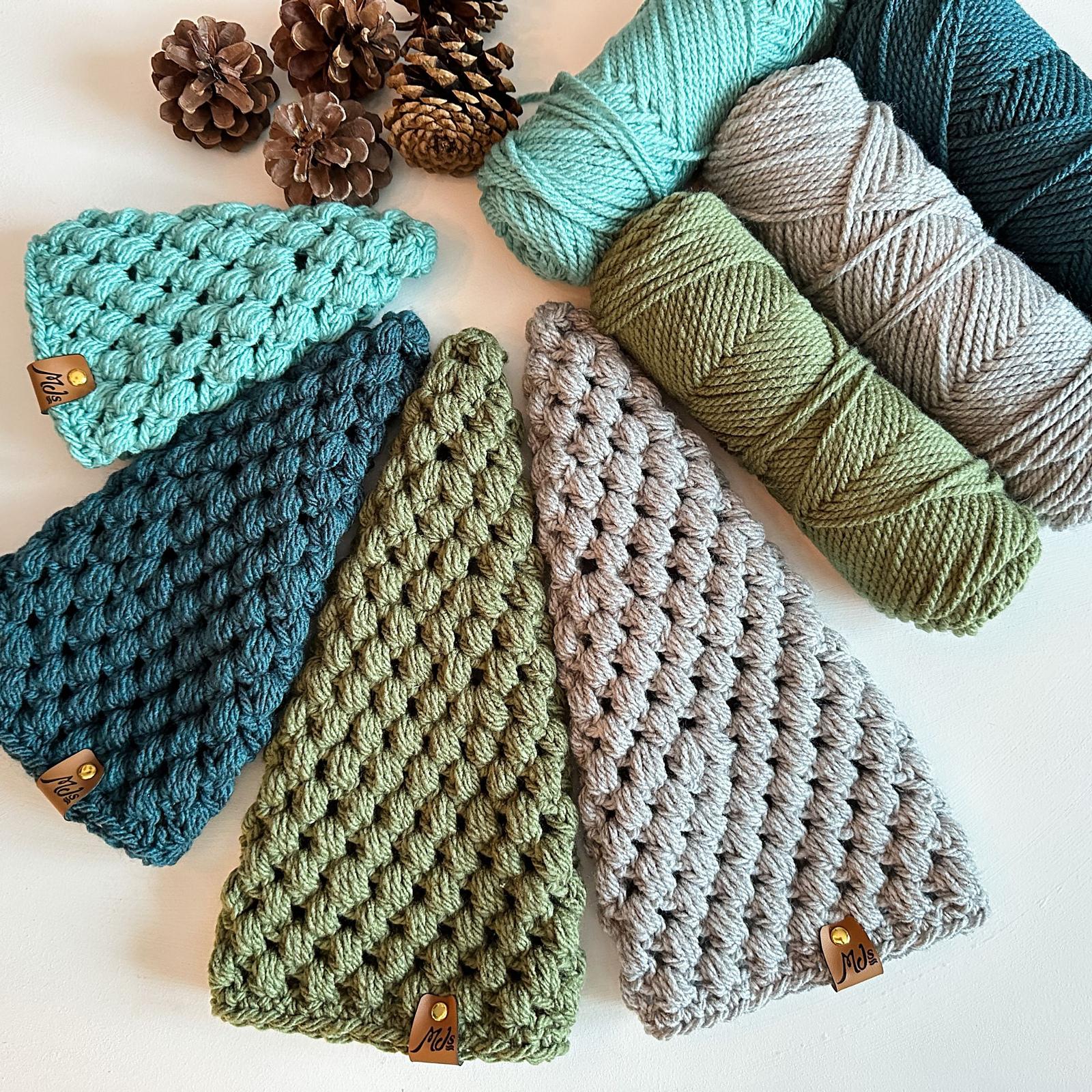 Festive Puff Stitch Trees