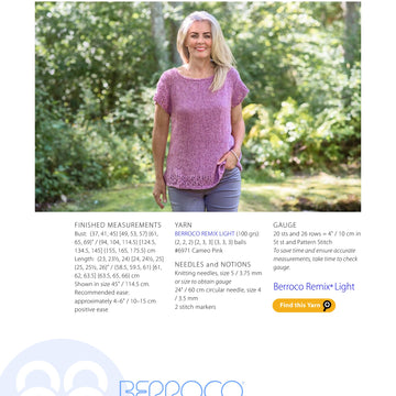 Berroco Reese Jumper Knitting Pattern