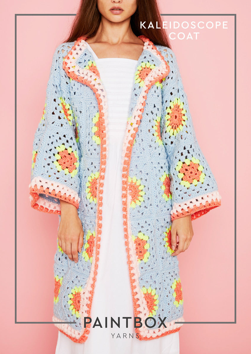 Paintbox Yarns Kaleidescope Coat Crochet Pattern
