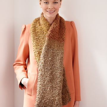 Simple One Ball ScarfÃ‚Â in Lion Brand Homespun Thick & Quick - L30125C