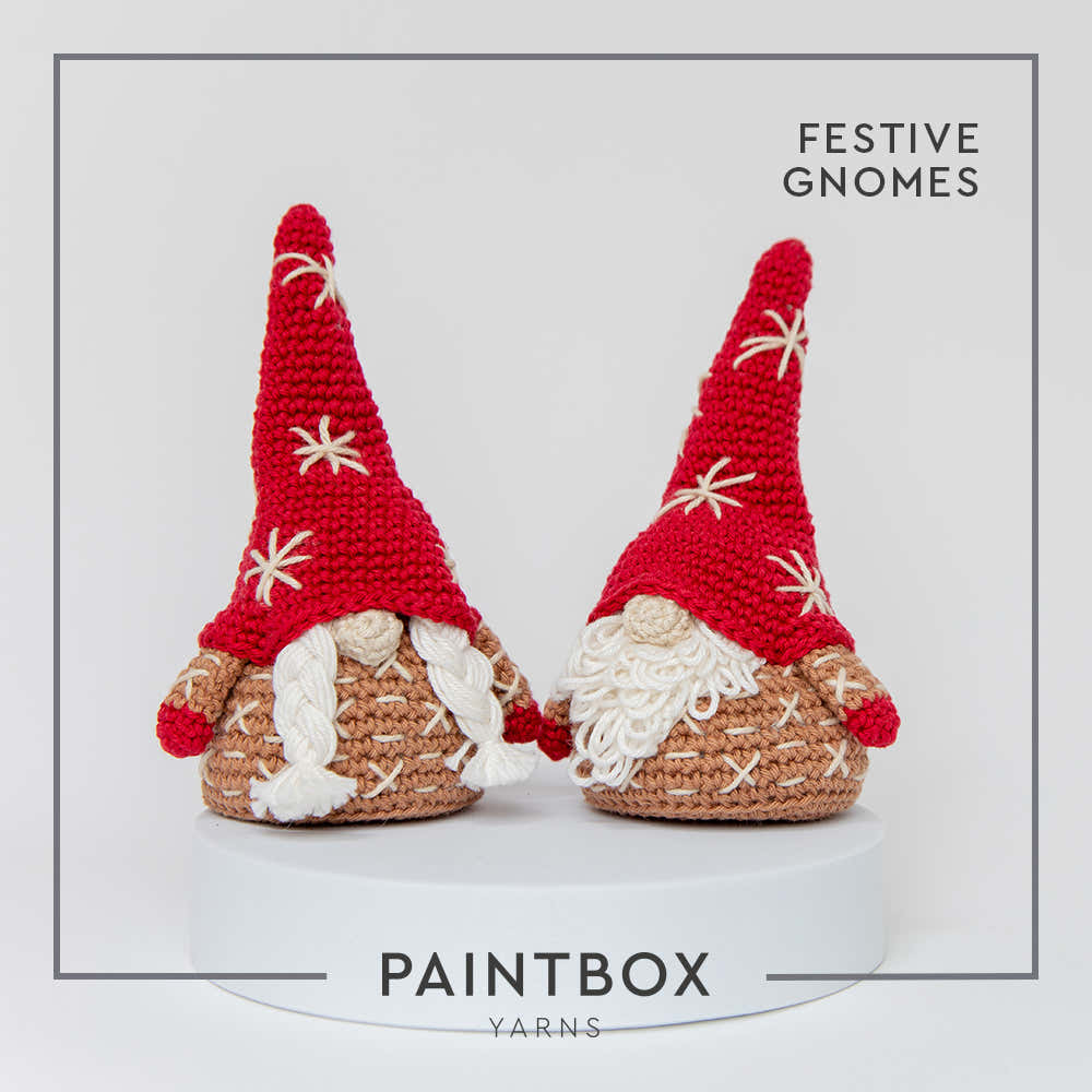 Paintbox Yarns Festive Gnomes Crochet Pattern