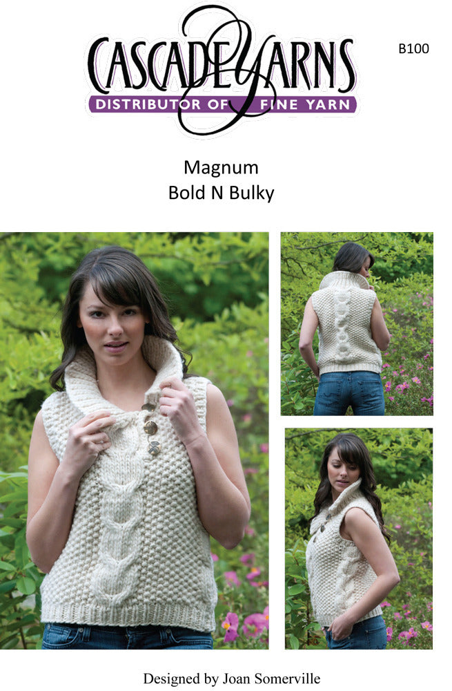 Bold and Bulky Waistcoat Knitting Pattern