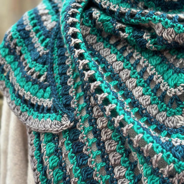 Syncopated Stripes Shawl