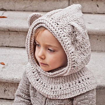 Polar Bear Hooded Cowl