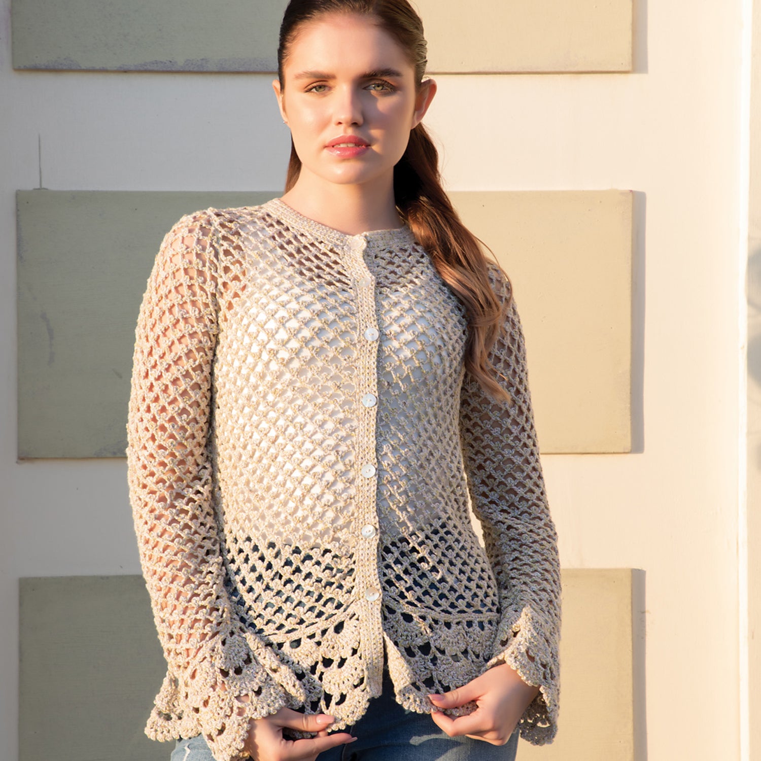 Jody Long JL- Amelia Cardigan Crochet Pattern