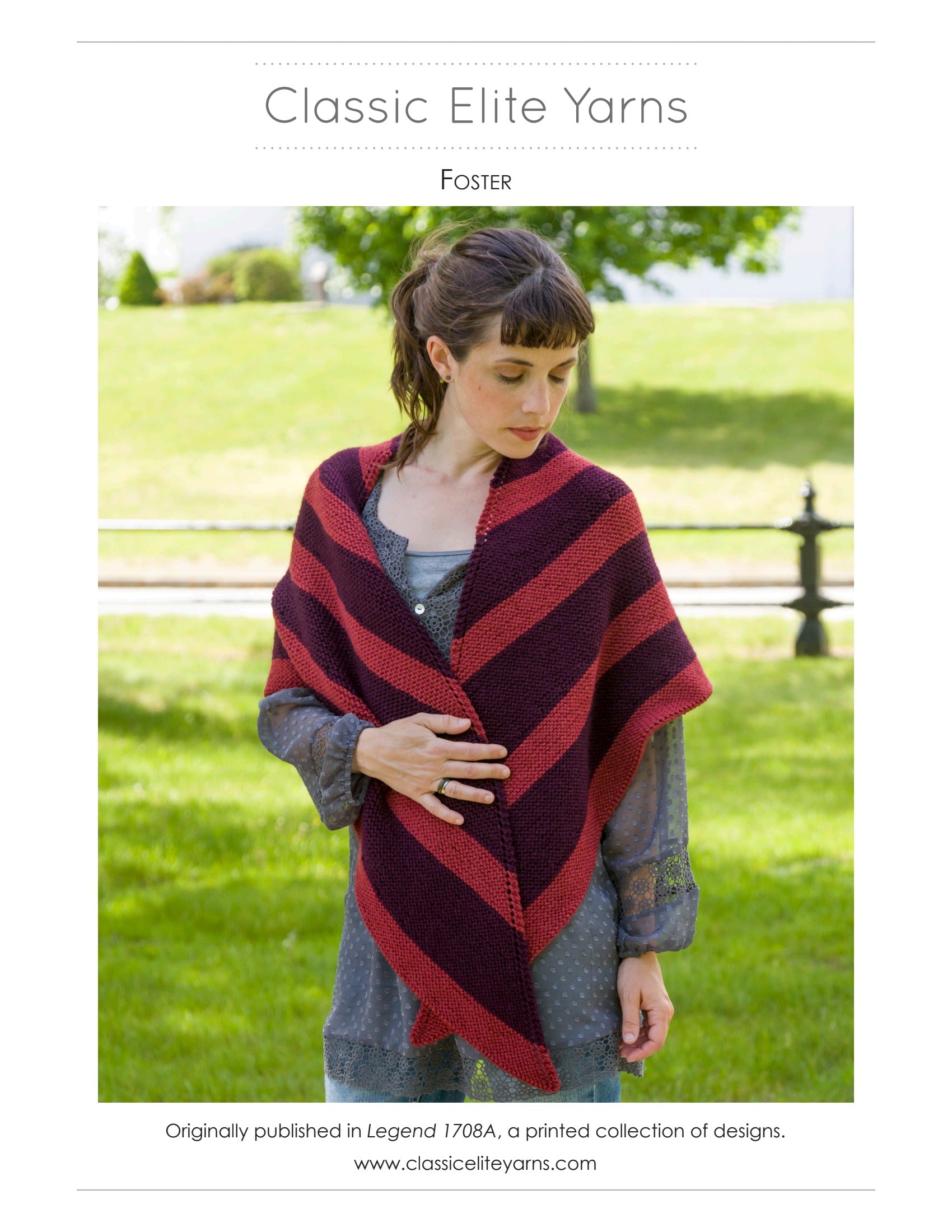 Classic Elite Yarns Foster Wrap Knitting Pattern