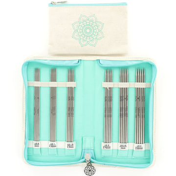 KnitPro Mindful Collection Gracious Set of 6 sizes of Double Pointed Lace Needles