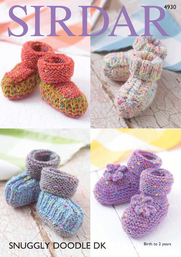 Sirdar Bootees Booties Knitting Pattern