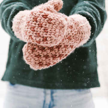 Knit-Look Morning Mittens