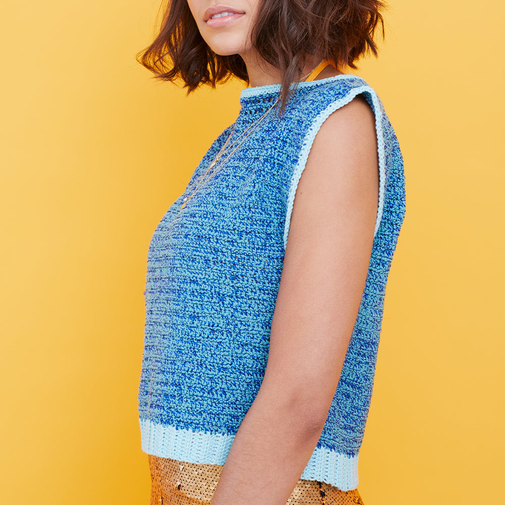 Paintbox Yarns Twin Lakes Top Crochet Pattern
