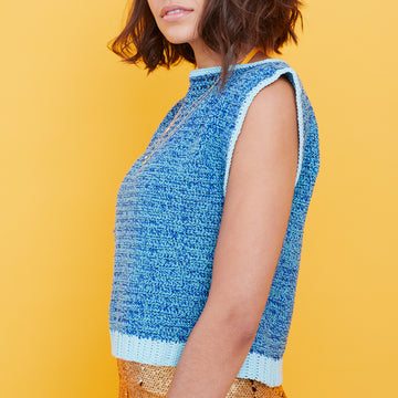 Paintbox Yarns Twin Lakes Top Crochet Pattern