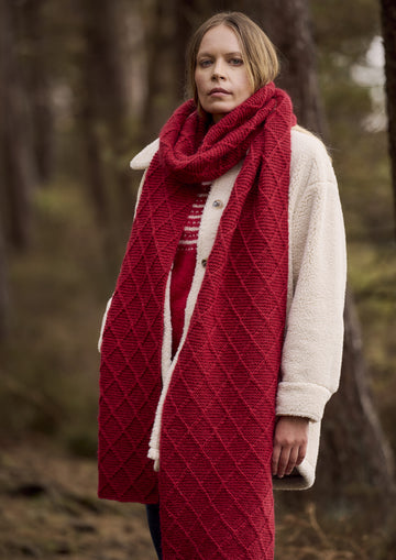 Englehard Scarf In Rowan Kid Classic Knitting Pattern