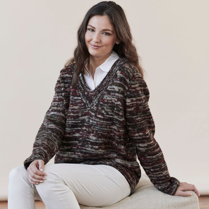 Tahki Yarns Crestone Pullover Knitting Pattern