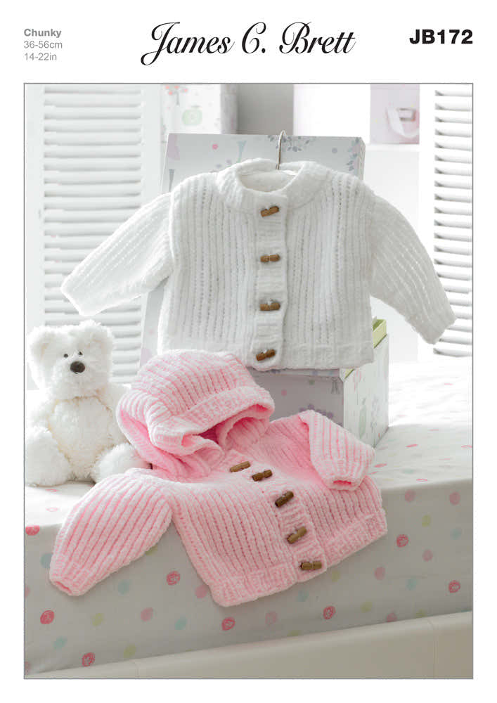 James C. Brett JB172 Jackets Knitting Pattern