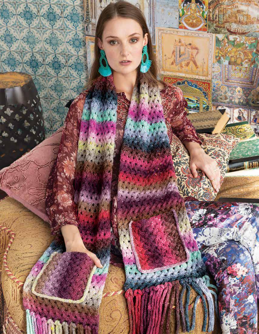 Noro Lace Cable Scarf Knitting Pattern