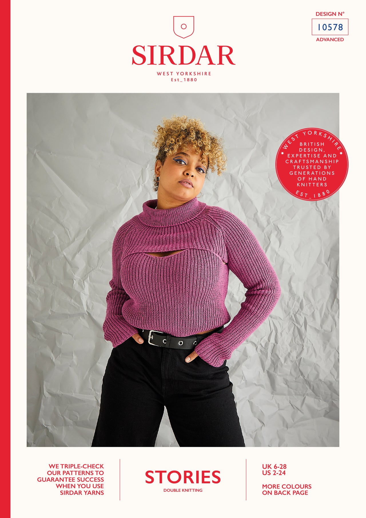 Sirdar Night Life Vest & Roll Neck Mittens Knitting Pattern