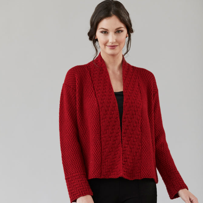 Stacy Charles Fine Yarns Julianne Cardigan Knitting Pattern