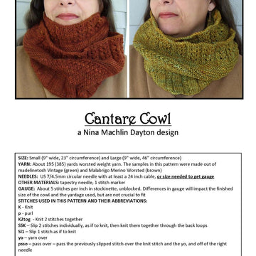 Cantare Cowl
