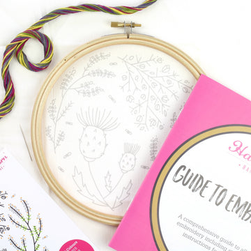 Hawthorn Handmade Highland Heathers Printed Embroidery Kit