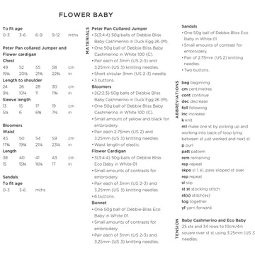 Debbie Bliss Flower Baby Knitting Pattern