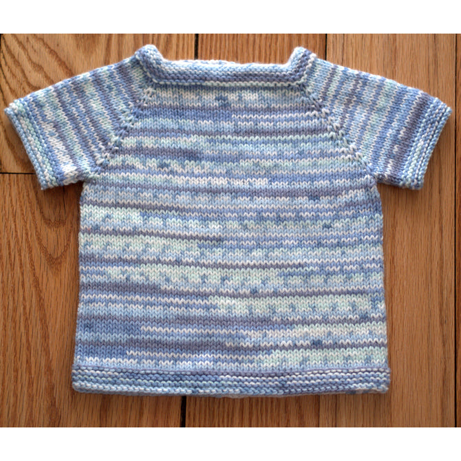 Plymouth Yarn Top Down Baby Pullover Jumper Knitting Pattern