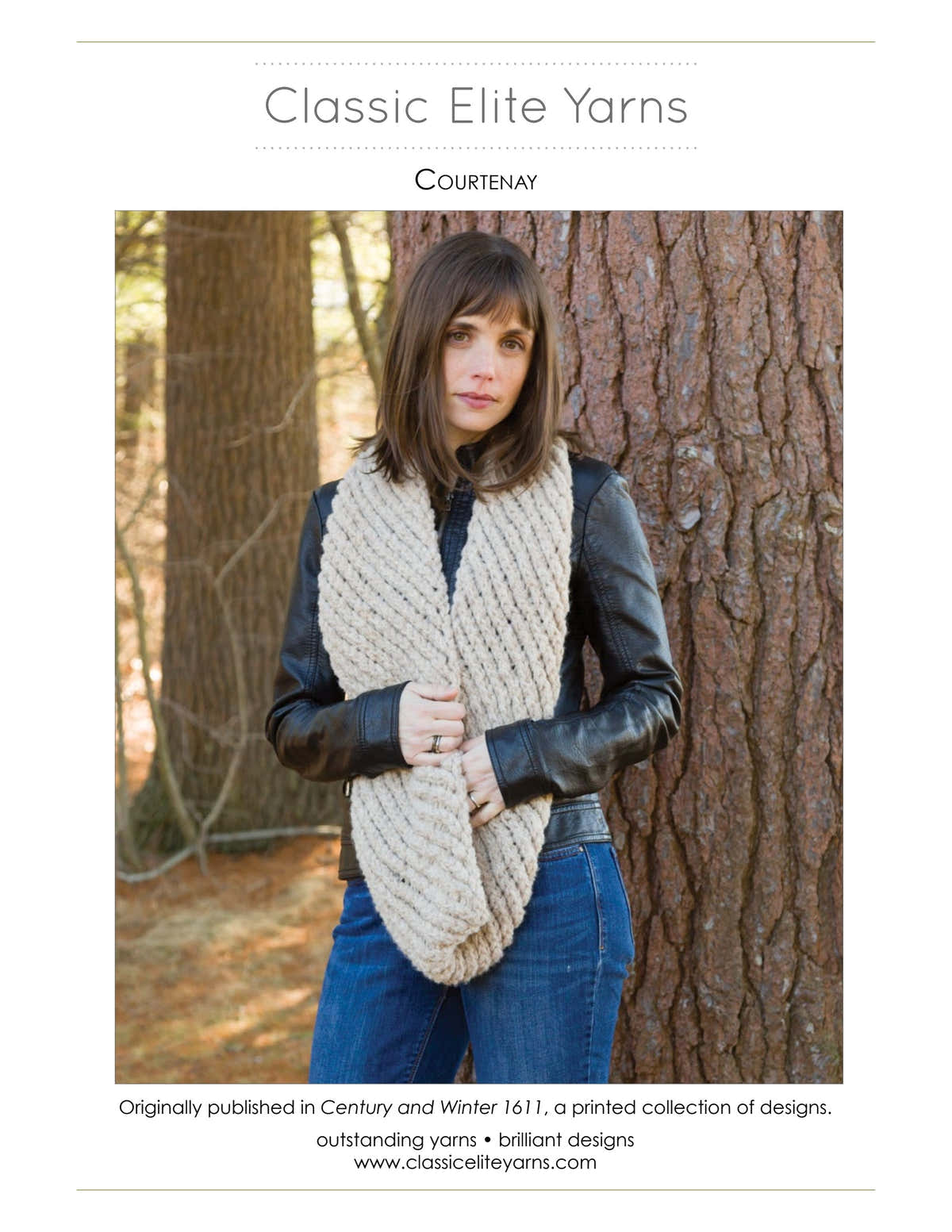 Classic Elite Yarns Courtenay Cowl Knitting Pattern