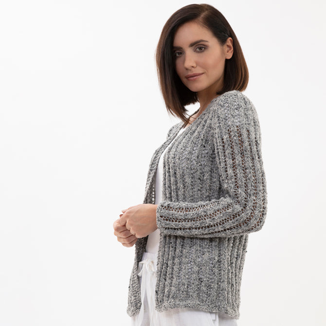Stacy Charles Fine Yarns Mackenzie Cardigan Knitting Pattern