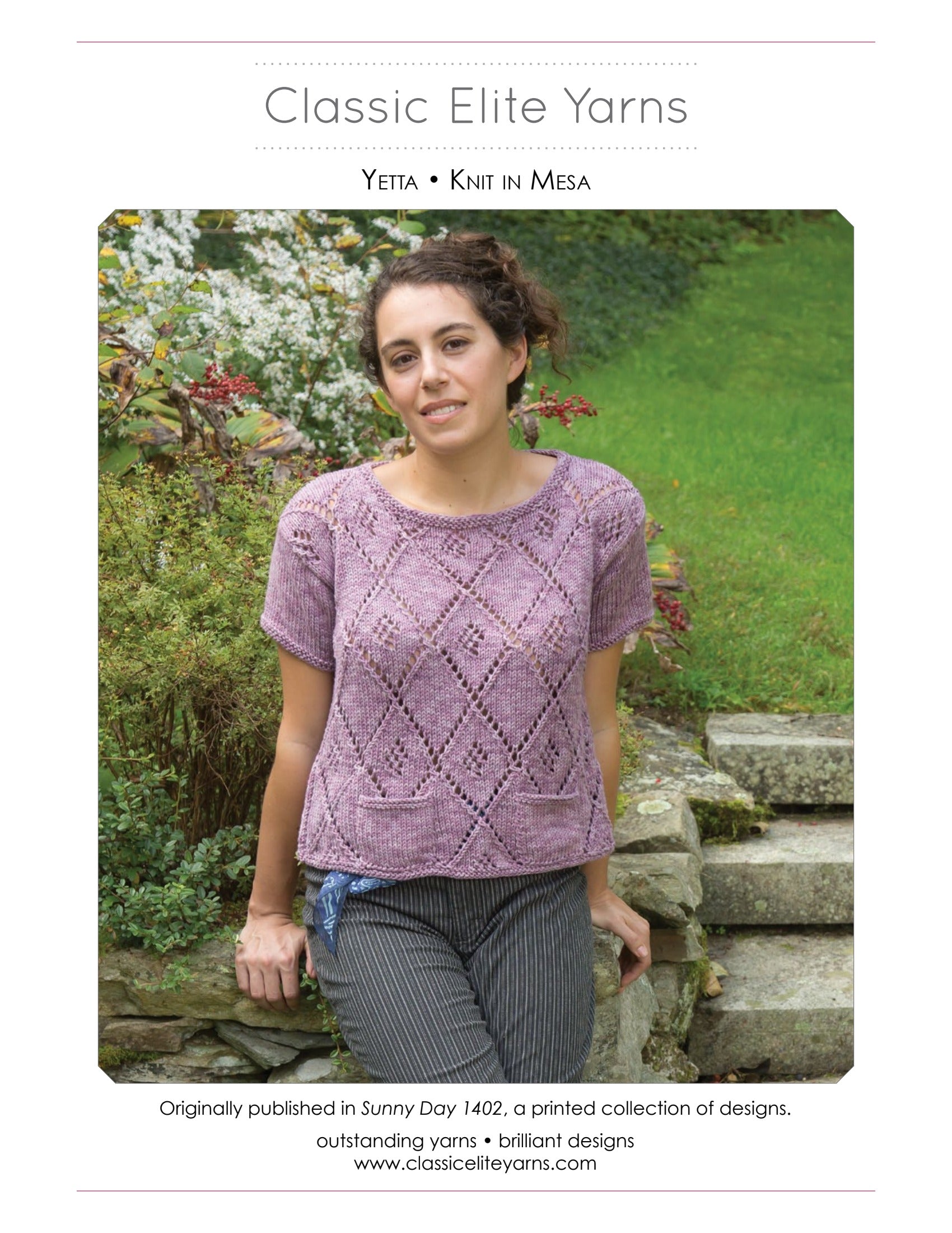 Classic Elite Yarns Yetta Jumper Knitting Pattern