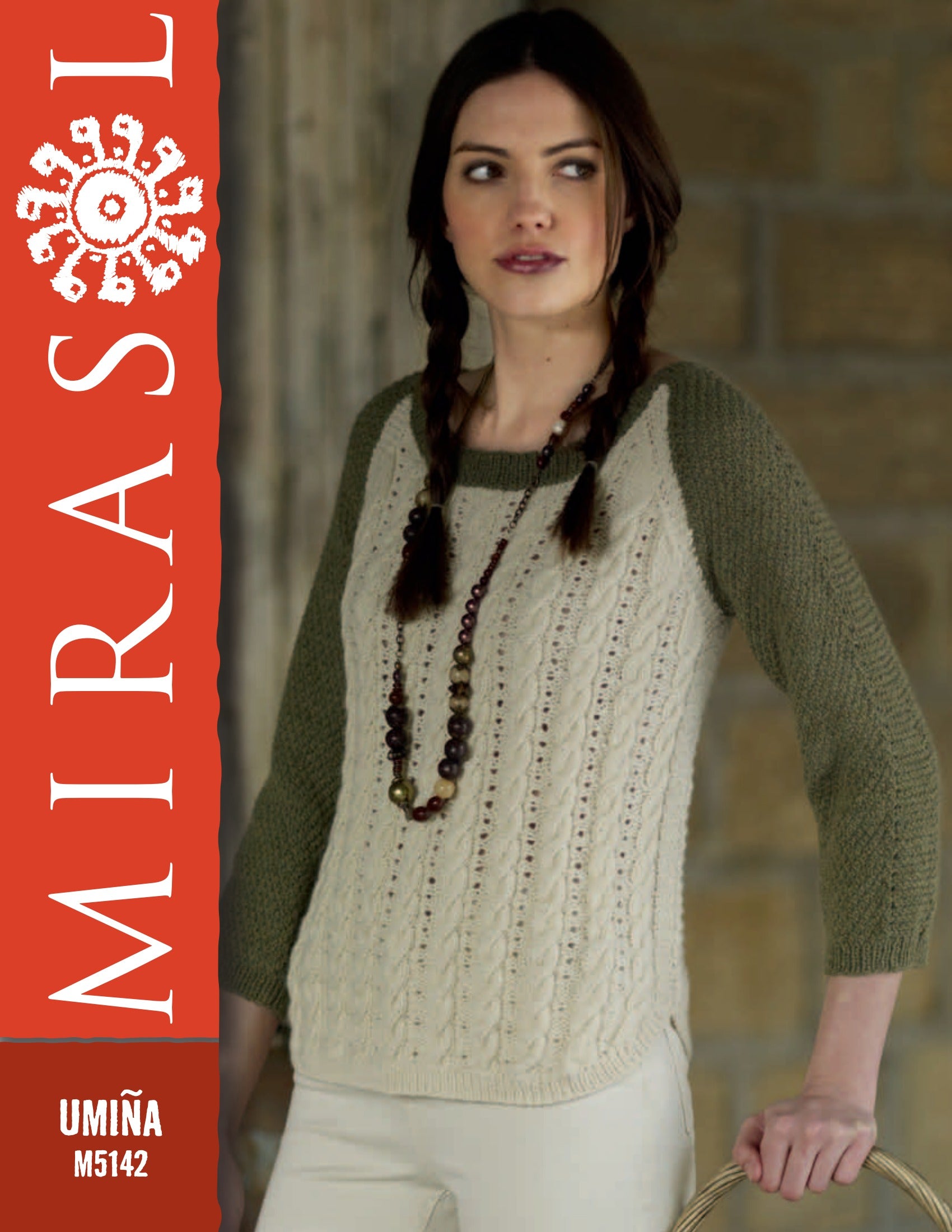 Mirasol Cabled Sweater Jumper Knitting Pattern