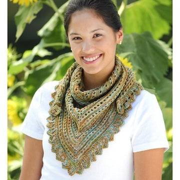Valley Yarns Dappled Shawlette Knitting Pattern