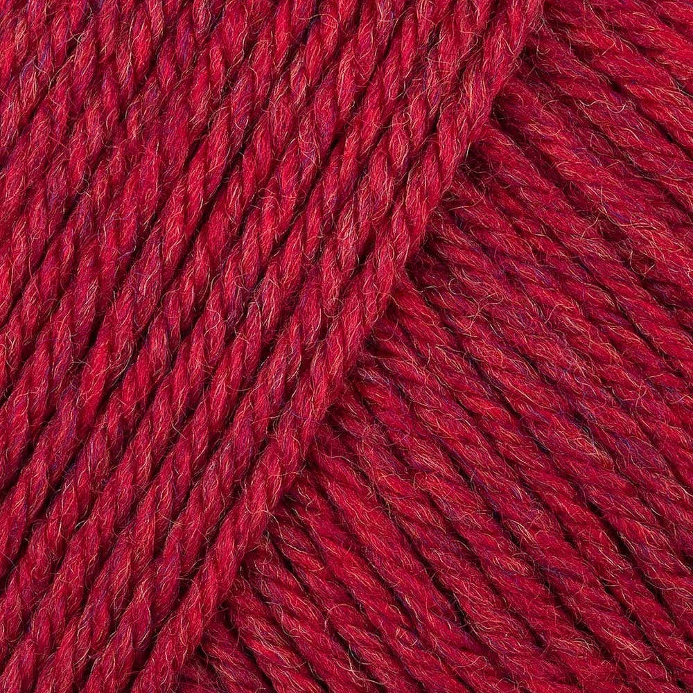 Cascade 220 Superwash yarn skein in Christmas Red Heather - machine washable 100% merino wool DK