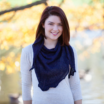 Valley Yarns Poet's Corner Shawl Knitting Pattern