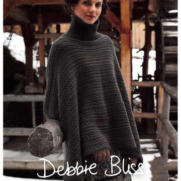 Debbie Bliss Patterns - Poncho Wrap (Folk Chic) - Discontinued (Webs