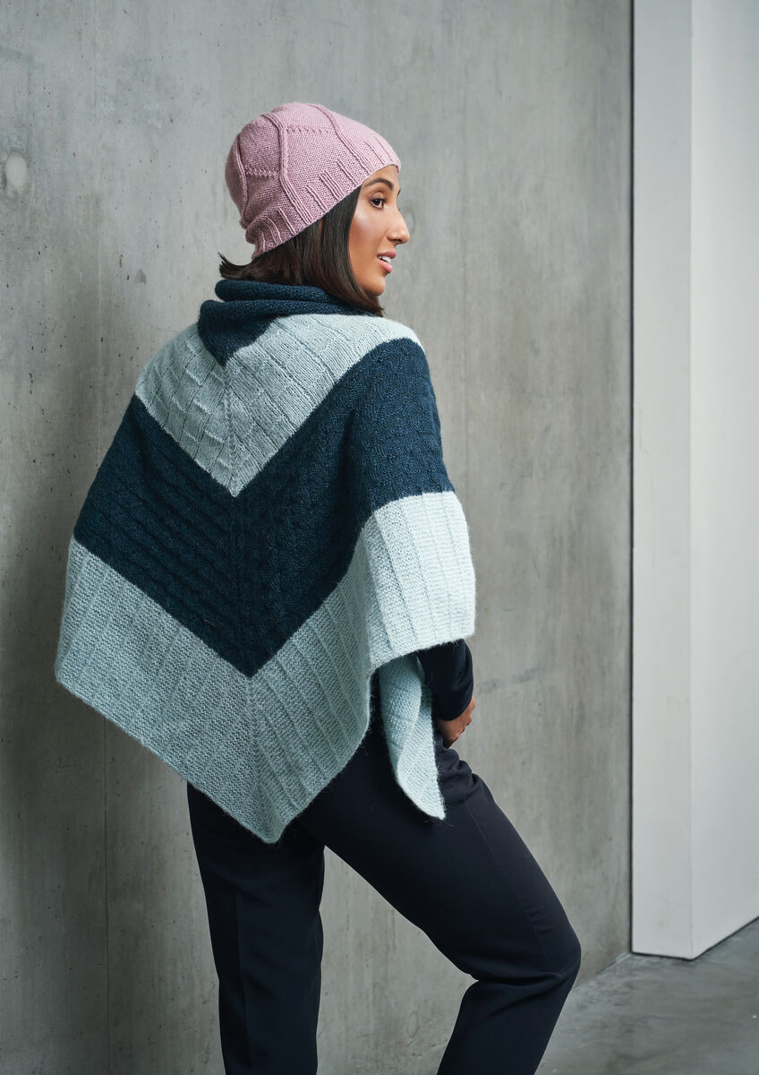 Rowan The City Shawl Wrap Knitting Pattern