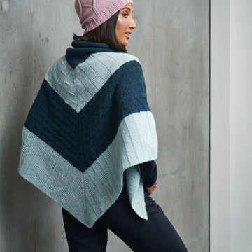 Rowan The City Shawl Wrap Knitting Pattern