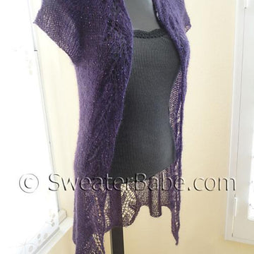 #141 Whispering Leaves Lace Top-Down Cardigan