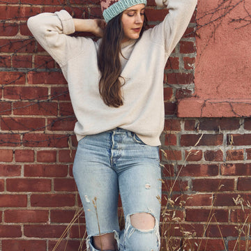 Trio Toboggan Hat Knitting Pattern