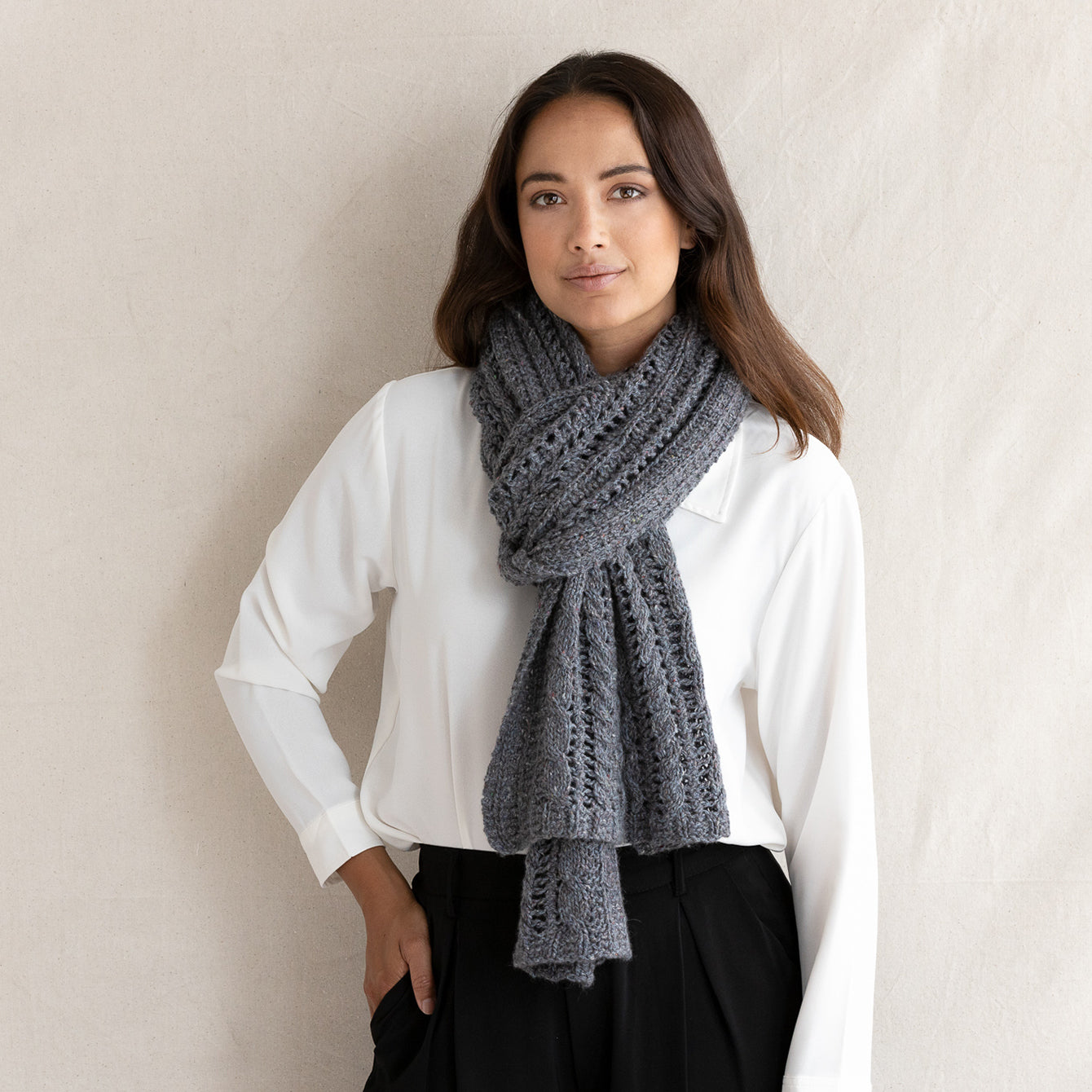 String Hazel Shawl Scarf Knitting Pattern