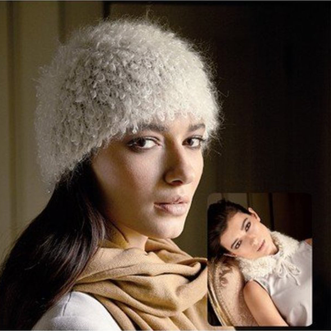Rowan Fur Hat & Collar Accessory Knitting Pattern
