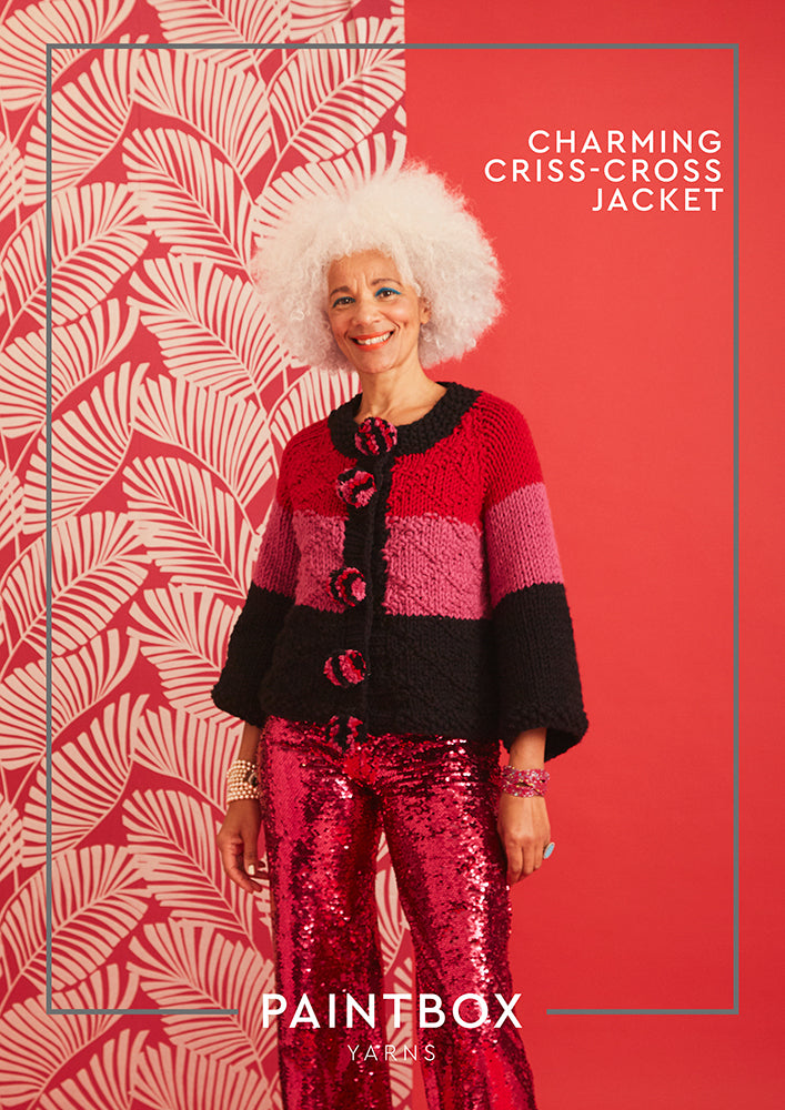 Paintbox Yarns Charming Criss Cross Jacket Knitting Pattern