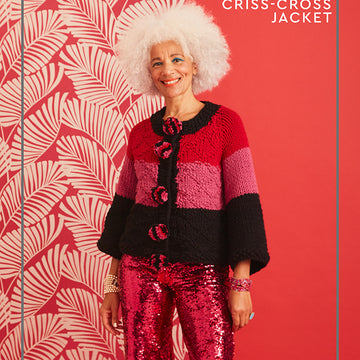 Paintbox Yarns Charming Criss Cross Jacket Knitting Pattern